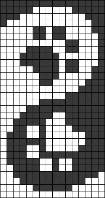 Pixel Art Grid 2 Colors, Paw Print Alpha Pattern, No Face Alpha Pattern, Crochet Tapestry Black And White, Easy Pixel Art Black And White, Tapestry Patterns Charts, Crochet Graph Patterns Anime, Heartstopper Alpha Pattern, Crochet Grids Free Pattern