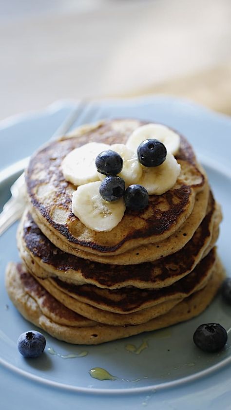 Easy Oats Pancake Recipe, Pancakes Made With Oat Flour, Oat Meal Pancakes Recipe, Oat Flour Pancakes No Egg, Simple Banana Oat Pancakes, Apple Cider Pancakes, Make Ahead Oatmeal, Oat Flour Pancakes, Banana Oat Pancakes