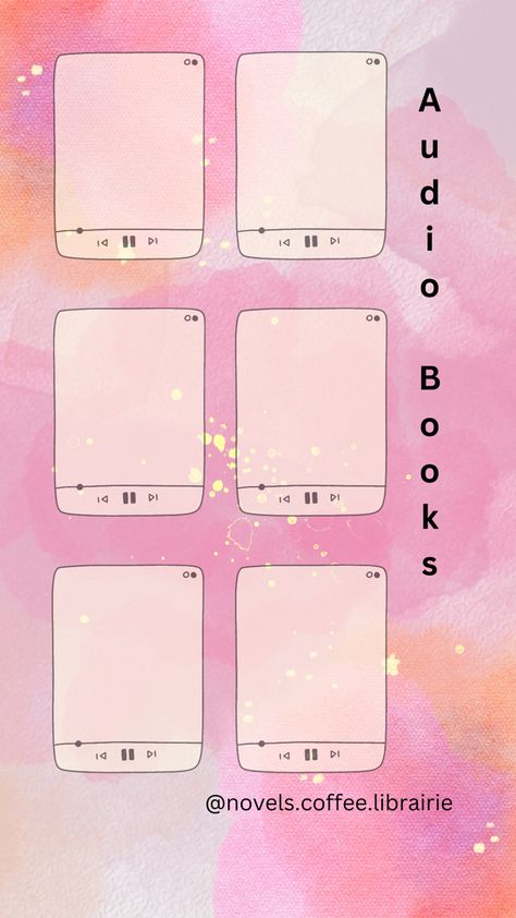 Audio Book Trackers Books Audiobook Tracker, Bookshelf Tracker, Book Trackers, Book Review Template, Review Template, Book Tracker, Reading Tracker, Audio Book, Journaling Ideas