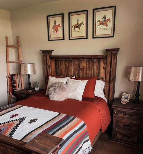 Western Bedrooms, Cowgirl Room, Country Bedroom Decor, Western Bedroom Decor, Bedroom Vibes, Western Rooms, Ashley Smith, Western Bedroom, Country Bedroom