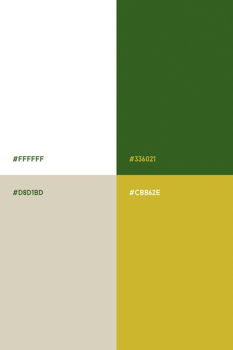 Forest green, yellow green, white and light beige color palette | brand colors Yellow Green Instagram Feed, Yellow Green White Color Palette, Green Yellow Cream Color Palette, Color Palette Green And Yellow, Green And Yellow Branding, Yellow Pallete Color, Yellow Green Palette, Green Neutral Color Palette, Green And Yellow Combination