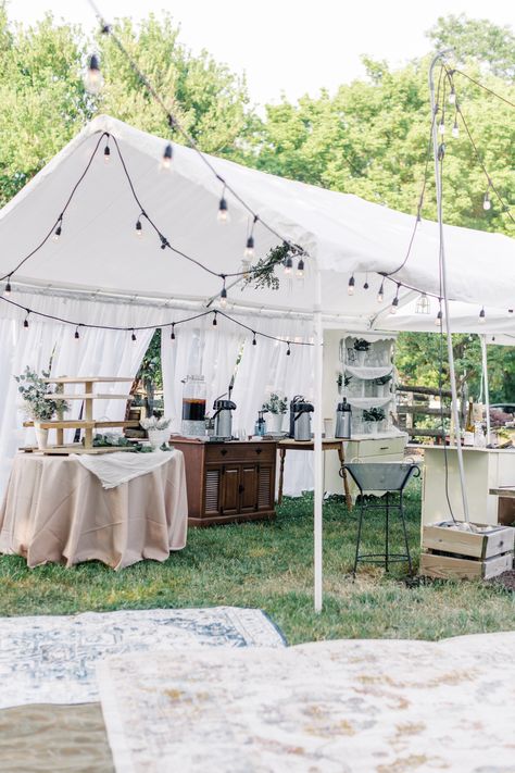 A Picturesque Garden Party Backyard Wedding: Celebrating Love, Legacy, and Attention to Detail Scandinavian Garden Party, Surprise Backyard Wedding, White Garden Party, Picturesque Garden, Back Garden Wedding, Wedding Garden Party, Scandinavian Garden, Party Backyard, Vintage Garden Parties