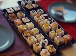 Cube Sushi, Cube Ideas, Sushi Recipes Homemade, Easy Sushi, Baked Rice, Vegan Sushi, Learn New Skills, Sushi Recipes, Sushi Rice