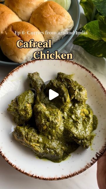 Prachi Agarkar on Instagram: "Chicken Cafreal
Ep 7:Curries from around India ���🇮🇳 

Today we are headed to Goa, it’s my most favourite place in India. ♥️ Goan food has a special place in my heart. The spicy coastal flavours that have hints of the Portuguese influences making it so unique. 
This Cafreal is best enjoyed with some Poi or paav

Indian recipes, Indian food, curries, Goa, Goan food, coastal cuisine, green masala, Portuguese , homemade, MasterChef," Chicken Cafreal Recipe Goa, Diwali Dinner, Recipes Indian Food, Goan Food, Goan Recipes, Recipes Indian, Special Place In My Heart, Indian Recipes, Curries