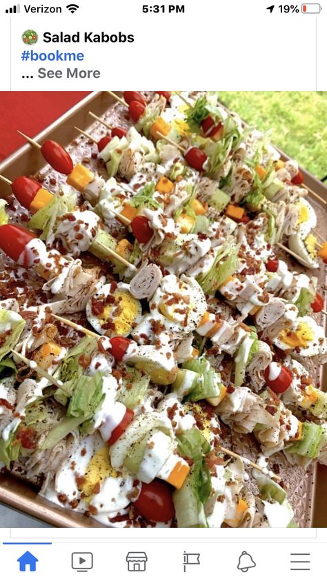 Salad Kabobs, Easy Bbq Recipes, Potluck Ideas, Kabob Recipes, Katy Texas, Kitchen Fun, Veggie Tray, Salad Bar, Wrap Recipes