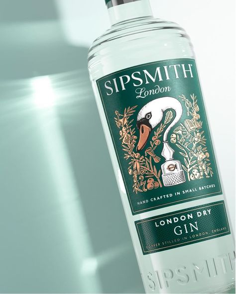 Sipsmith's Packaging Designed By Pearlfisher Takes An Elevated Approach To Gin | Dieline - Design, Branding & Packaging Inspiration Copper Still, Gin Brands, Best Gin, Craft Gin, Lemon Drizzle, London Dry Gin, Very Berry, Dirty Martini, Dry Gin