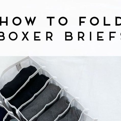 The Organization Station on Instagram: "How to fold boxer briefs! #theorganizationstation #howtofold #homeorganization #closetorganization" How To Fold Boxers Briefs, How To Fold Boxers, Organization Station, How To Fold, July 7, Clothing Care, Closet Organization, Boxer Briefs, Briefs