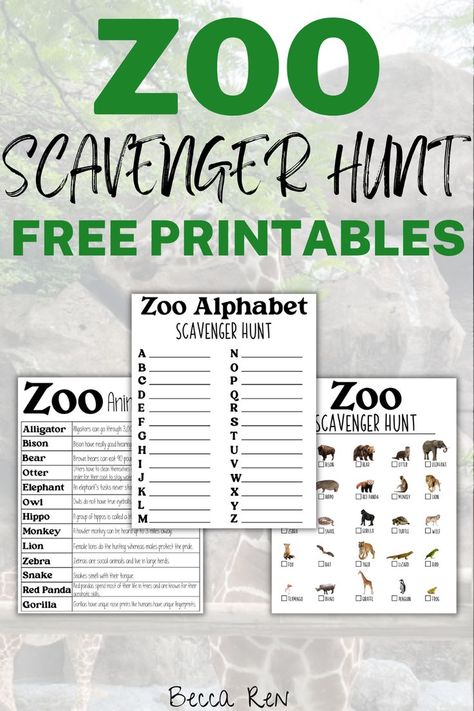 zoo scavenger hunt printable Zoo Scavenger Hunt Printable, Zoo Scavenger Hunt, Zoo Activities Preschool, Zoo Lessons, Zoo Education, Preschool Scavenger Hunt, Zoo Preschool, Zoo Games, Safari Activities