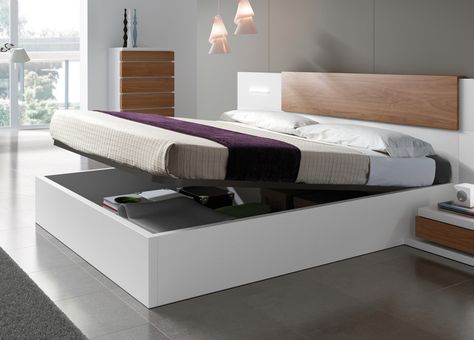 bed with deposit box Modern Storage Beds, King Size Storage Bed, Bed Designs With Storage, Lit King Size, Super King Size Bed, Bed Design Modern, Bedroom Furnishings, King Size Bed Frame, Bedroom Bed Design