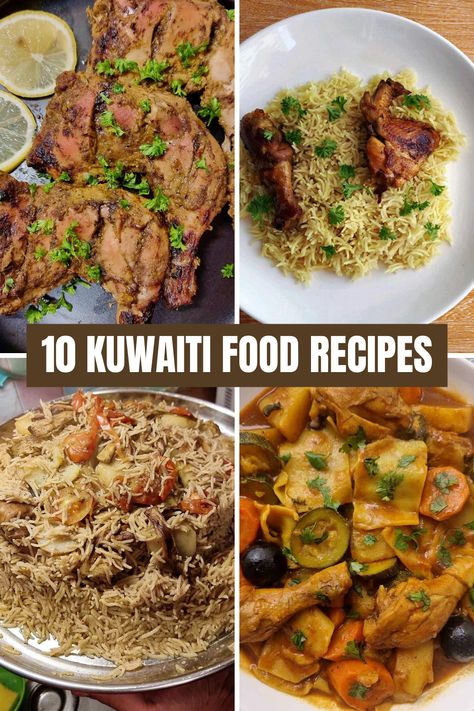 10 Authentic Kuwaiti Food Recipes to Try which includes the main dish like majboos or dessert like luqaimat. Kuwaiti Recipes, Kuwait Recipes, Kuwaiti Food, Oven Grilled Chicken, Kuwait Food, Savory Recipe, Asian Continent, Spiced Rice, Middle Eastern Dishes