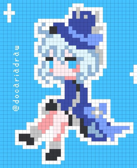 Genshin impact Genshin Pixel Art 32x32, Genshin Impact Pixel Art Grid, Pixel Art Pattern Genshin, Genshin Perler Bead Patterns, Genshin Pixel Art Grid, Genshin Impact Perler Bead Patterns, Genshin Cross Stitch, Genshin Pattern, Genshin Perler Beads