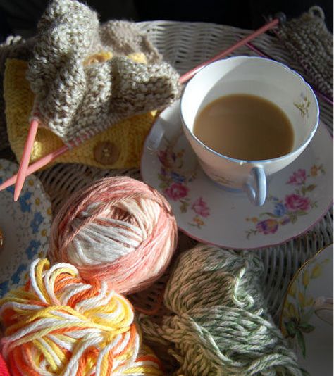 Yarn, Tea, Coffee, Knitting