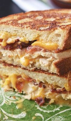 Ranch Grilled Cheese, Grilled Sandwiches, Grill Cheese Sandwich Recipes, Plats Healthy, Cheese Sandwich Recipes, Bacon Sandwich, Grilled Cheese Recipes, Chicken Bacon Ranch, Bacon Ranch