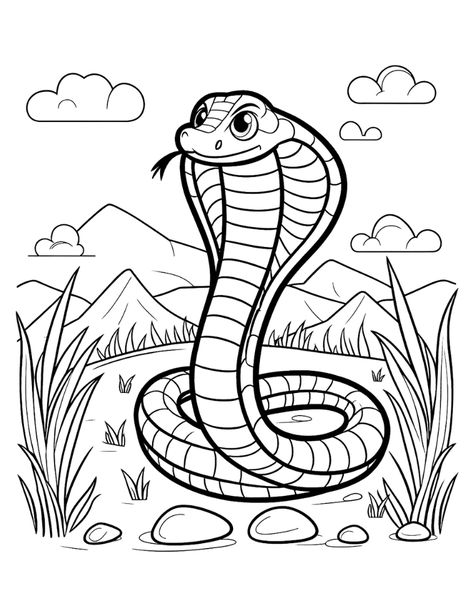 Free Printable Snake Coloring Pages Snake Colouring Pages, Lizard Coloring Pages Free Printable, Snake Worksheet, Safari Coloring Pages, Insect Cake, Snake Picture, Evs Worksheet, Coloring Pages For Toddlers, Zoo Animal Coloring Pages