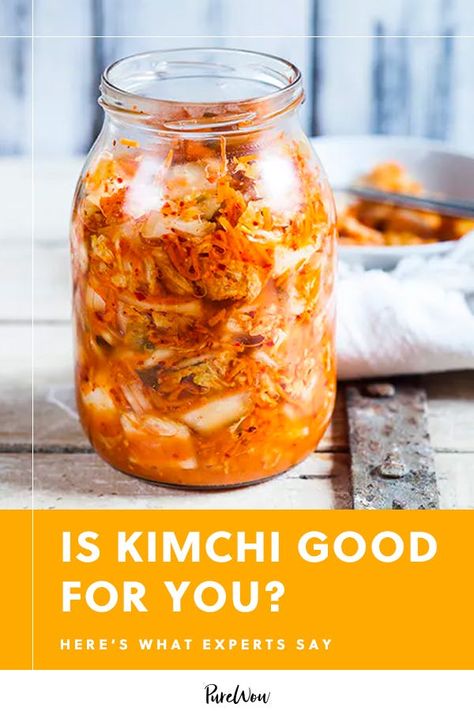 Is Kimchi Good for You? Here’s What Experts Say #purewow #food #healthy #health #wellness #side dish Is Kimchi Good For You, Kimchi For Gut Health, Kimchi Benefits Health, South Korean Food, Yogi Lifestyle, Hot Dog Toppings, Food Healthy Recipes, Fermented Cabbage, Korean Cooking