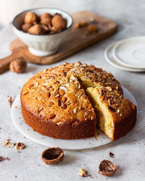 This vanilla sponge cake is like a cloud in the form of cake, light and fluffy. I love adding nuts to my tea cakes, it just gives that much needed crunch. You will be in textural heaven when you bite into this one. With the golden brown top and soft crumb, I am in love! So now that you know my monsoon plans, let’s whip this cake up and get you prepared as well! Best part is that it only has 8 ingredients. Bake With Shivesh, Vanilla Tea, Tea Cakes Recipes, Eggless Cake Recipe, Baking Powder Uses, Vanilla Sponge Cake, Light Cakes, Sponge Cake Recipes, Eggless Cake