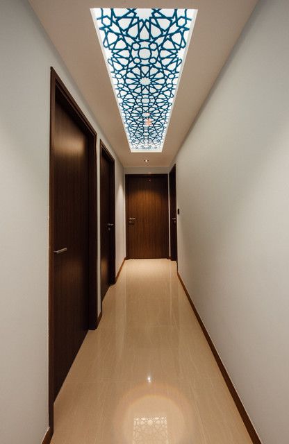 Passage Pop Ceiling Design, Passage Ceiling Design Modern, Passage False Ceiling Design, Passage Ceiling Design, Passage Design, Modern Islamic Interior, Islamic Interior Design, Drawing Room Ceiling Design, Luxury Ceiling Design