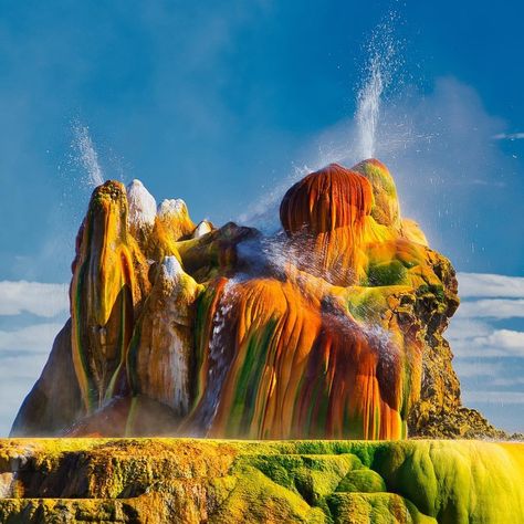 Travel Nevada | Nevada Vacations, Hotels, Events & Attractions Northern Nevada, Fly Geyser Nevada, Nevada National Parks, Fly Geyser, California Trail, Great Basin National Park, Black Rock Desert, Desert Mountains, Black Rock City