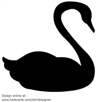 Swan Template, Swan Silhouette, Bird Template, Silhouette Clip Art, Stencil Templates, Silhouette Stencil, Animal Silhouette, Silhouette Art, Small Canvas