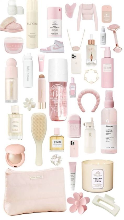 Pink Princess Aesthetic, Girly Christmas Gifts, Preppy Gifts, Sephora Skin Care, Makeup Package, Baby Pink Aesthetic, Girly Gifts, Pretty Skin, Pink Girly Things