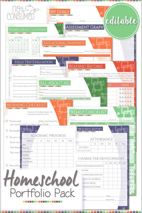 A homeschool portfolio is crucial for setting your year up for success. This FREE homeschool portfolio printable pack will help you do just that! Let's have a great year! Homeschool Portfolio, Homeschool Calendar, Record Keeping, Homeschool Schedule, Homeschool High School, Homeschool Life, Homeschool Lesson, Homeschool Planner, Homeschool Printables