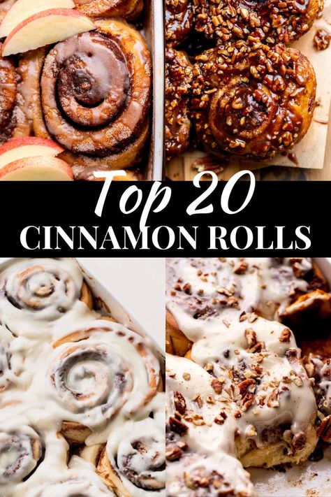 Cinnamon rolls are my favorite breakfast! The right cinnamon roll recipes can help you start you day the BEST way possible. So, I have collected my top 20 cinnamon roll recipes for you here to help you find the best one for your special day! Peach Cobbler Cinnamon Rolls, Best Homemade Cinnamon Rolls, Cinnamon Roll Recipes, Homemade Cinnamon Rolls Easy, Easy Cinnamon Rolls Recipe, Mini Cinnamon Rolls, Lemon Treats, Cinnamon Roll Recipe Homemade, Cinnamon Roll Recipe