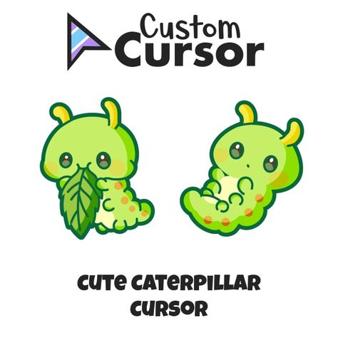 Some of these green creatures can turn into moths and can sting, but don't worry too much because butterfly caterpillars cannot do that. In our Cute cursor pack, this caterpillar cursor... Custom Cursor is #1 for cursors! Cute Catipillar, Cute Caterpillar, Caterpillar Drawing, Cute Caterpillar Drawing, Caterpillar Cartoon, Kawaii Butterfly, Kawaii Caterpillar, Worm Drawing, Caterpillar Art