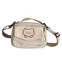 Kawaii Wallet, Corduroy Purse, Kawaii Purse, Purse For Teens, Kawaii Bag, Beige Handbags, Canvas Purse, Kawaii Accessories, Girls Purse