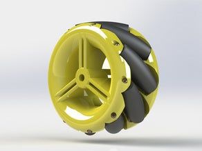 44mm Mecanum Wheel (Small, Solid and Low Cost) Mecanum Wheel, Mechatronics Engineering, Robot Images, Hobbies For Adults, Electric Bike Kits, Cnc Software, 3d Printing Diy, 3d Printed Objects, 3d Printer Projects