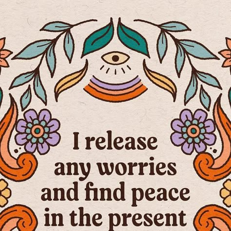 Lauriane ❁ on Instagram: "Mantra of the day: I release any worries and find peace in the present moment 🌼✨ Instead of thinking about what could go wrong, try to think about what could go right and repeat it many times. Breathe in and out and remember that everything will be okay. 💗 . . I own all the rights to my art - Please don’t edit, crop, apply filter or modify without permission. If you want to share on your profile, tag me in the picture and credit me in the first line of the descriptio Cute Art Quotes, Remember When You Wanted What You Have, In The Moment, Present Moment Quotes, What Will Be Will Be, Be In The Present, Cute Picture Quotes, Everything In Time, Its All About Me