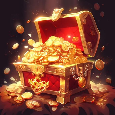 Upscale
10w




An open treasure chest containing gold coins and jewelry, game style,overall luxurious, red Treasure Box Illustration, Open Treasure Chest, Game Symbols, Badges Ideas, Character Web, Gold Drawing, Coin Games, Treasure Coin, Coin Icon