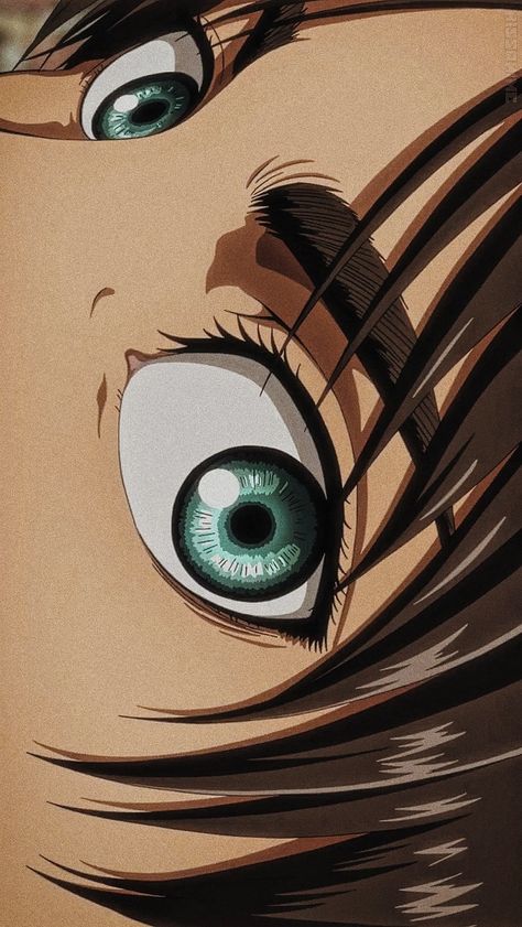 Shingeki no kyojin Eren Jaeger Eyes, Eren Jaeger Drawing, Eren Drawing, Eren Yeager Wallpaper, Eren Aot, Attack On Titan Eren, Anime Canvas Art, Eren Yeager, Attack On Titan Fanart