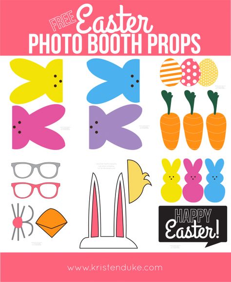 Easter Photo Booth Props {free printable} Easter Photo Booth Props, Easter Photo Booth, Photo Booth Props Free, Easter Photo Props, Photobooth Props Printable, Foto Props, Family Projects, Easter Printables Free, Easter Photos