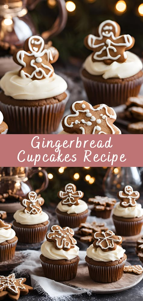 Gingerbread Cupcakes Recipe Gingerbread cupcakes are the perfect treat for the holiday season, capturing the warm, spicy flavors of gingerbread in a soft, fluffy cupcake. Topped with a luscious cream cheese frosting, these cupcakes strike a beautiful balance between spiced and sweet. Whether you’re hosting a holiday party, baking for family, or simply indulging in […] Gingerbread Cupcakes Recipe, Caleb Martin, Spiced Buttercream, Gingerbread Spice, Fluffy Cupcakes, Gingerbread Cupcakes, Dairy Free Cream, Holiday Cupcakes, Holiday Sprinkles