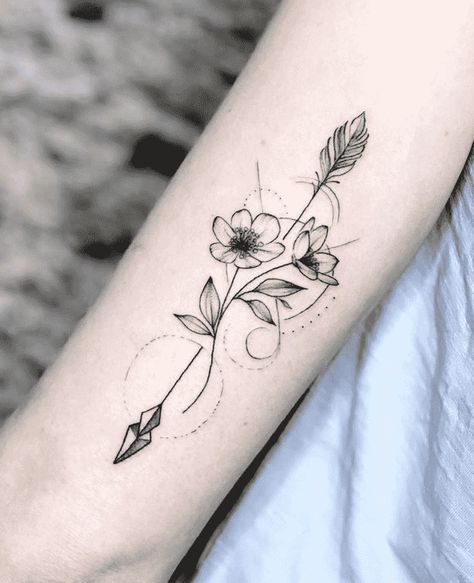 Arrow Forearm Tattoo, Arrow Tattoos For Women, Small Arrow Tattoos, Arrow Tattoo Design, Friendship Tattoos, Dope Tattoos For Women, Arrow Tattoo, Tattoo Design Ideas, Arrow Tattoos