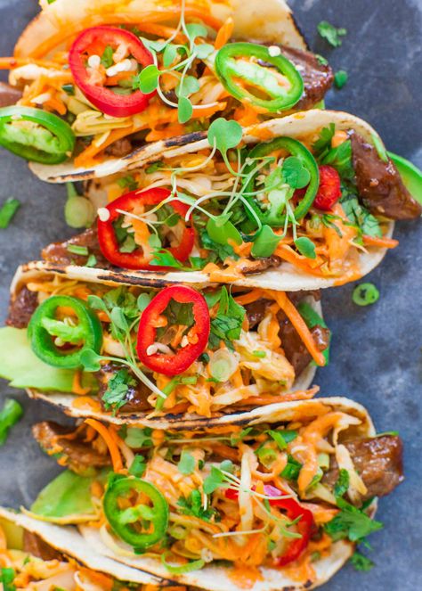 Spicy Korean Tacos Cooking Squid, Refreshing Summer Dinners, Squid Salad, Chicken Coconut Soup, Salad With Cucumber, Pad Thai Noodles, Random Recipes, Beef Salad, Thai Cooking