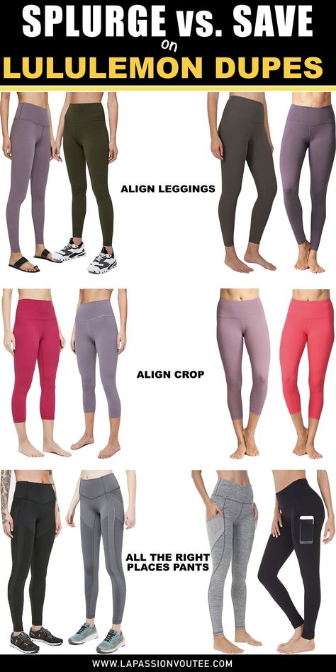 Best Yoga Pants For Women, Lululemon Align Leggings Outfit, Best Amazon Leggings For Women, Best Workout Clothes For Women, Best Leggings On Amazon, Best Lululemon Products, Workout Wear Womens, Best Amazon Leggings, Ootd Camping