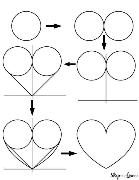 how to draw a heart step by step Drawing Ideas Easy Love Cute, How To Draw Love Heart, How To Draw Heart Shape, Heart Tutorial Drawing, Easy Heart Drawings, Cute Heart Drawings, Heart Drawings, Flower Pattern Drawing, Skip To My Lou