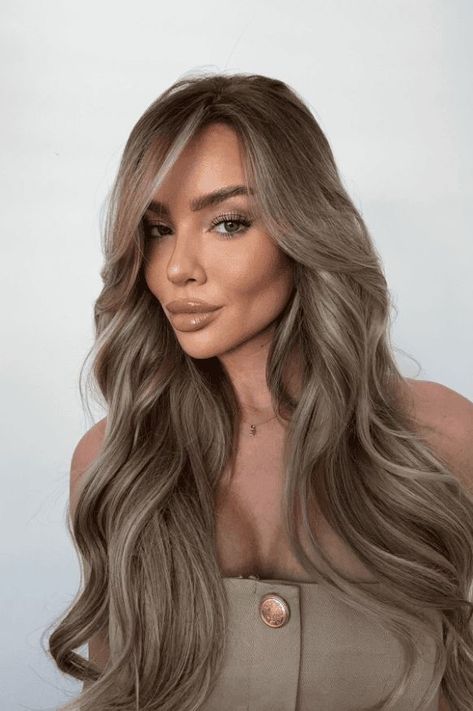 Ash Blonde Hair With Dimension, Light Ash Hair, Blonde Ash Hair, Full Highlights Blonde, Ash Blonde Hair Ideas, Ash Brown Highlights, Inspiring Hairstyles, Soft Balayage, Blonde Hair Ideas