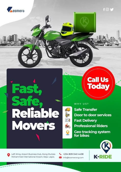 Kosmero Limited Flier Designs Layout Ideas, Delivery Flyer Design, Logistics Flyer Design, Webinar Banner, Motion Graphics Trends, Logistics Design, Magazine Design Cover, Online Flyers, Social Media Branding Design