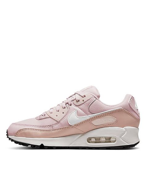 Nike Air Max 90 Pink, Nike Air Max Outfit, Air Max 90 Pink, Air Max Outfit, Nike Air Max Pink, Air Max 90 Women, Pink Guava, Nike Design, Cute Nike Shoes