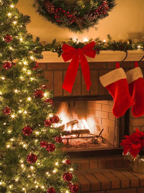 Christmas Home Background, Christmas Dp, Seasonal Backgrounds, Fireplace Photography, Christmas Photo Background, Fireplace Photo, Background Home, Fireplace Christmas, Christmas Tree Background