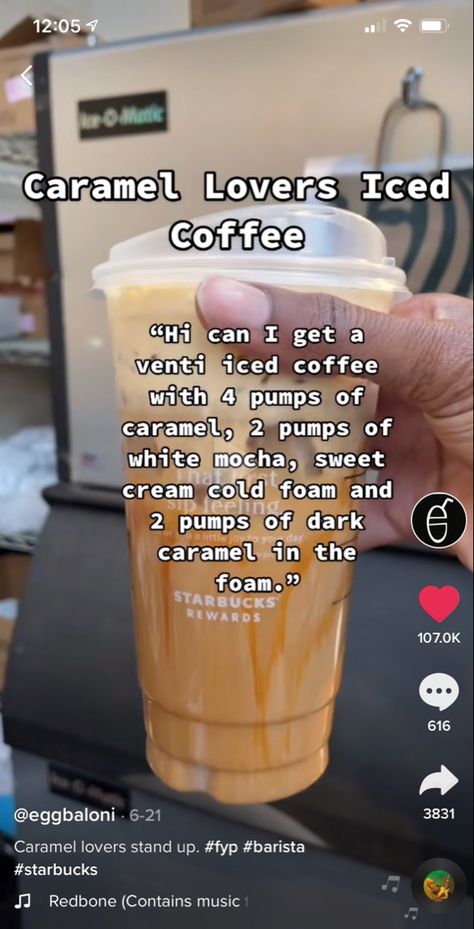 Starbucks Caramel Drinks, Sweet Coffee Drinks, Caramel Drinks, Starbucks Fall Drinks, Best Starbucks Drinks, Starbucks Secret Menu Recipes, Cold Starbucks Drinks, Starbucks Drinks Diy, Secret Starbucks Recipes