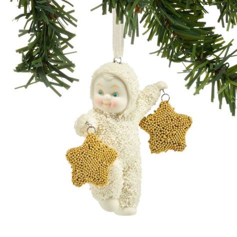 Snowbabies Ornaments, Snow Crafts, Baby First Christmas, Winter's Tale, A White Christmas, Dept 56, Christmas Fairy, Department 56, Papel Mache