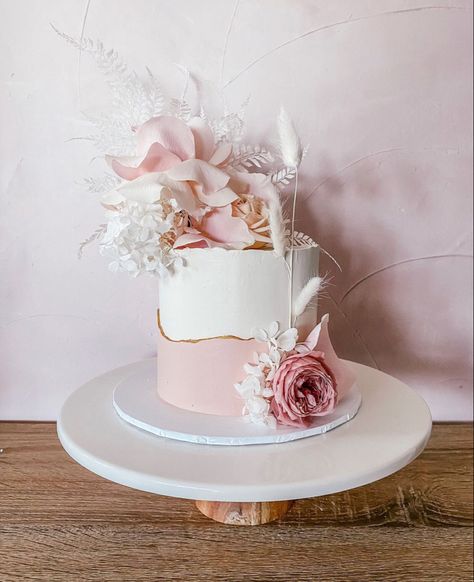 Blush Bridal Shower Cake, Boho Bridal Shower Cake, Blush Bridal Showers, Cake Bridal, Bird Wedding, Bridal Shower Cakes, Boho Bridal Shower, Blush Bridal, Bridal Shower Cake