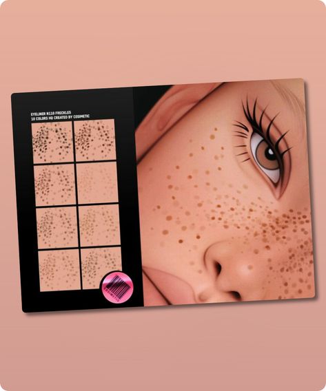 Sims 4 MakeUp CC: Realistic Freckles for Sims Sims 4 Acne Mod, Ts4 Freckles Cc, Sims 4 Alpha Skin Details, Sims 4 Eyelids Cc, Alpha Sims 4 Cc Makeup, Sims Cc Face Details, Sims 4 Custom Content Makeup, Sims 4 Cc Realistic Skin, Sims 4 Cc Details