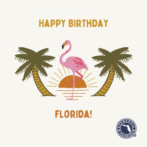 Florida Birthday, Florida History, Travel Website, Sunshine State, New You, The Sunshine, Happy Birthday, Florida, Home Decor Decals