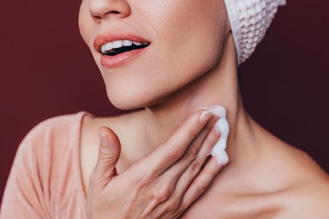 A Shopper’s ‘Turkey Neck’ Is ‘Much Tighter’ Thanks to This $10 Firming Cream Turkey Neck, Fitness Trends, Celebrity Workout, Firming Cream, Recovery Workout, Gold Bond, Neck Cream, Body Care Routine, Beauty Body