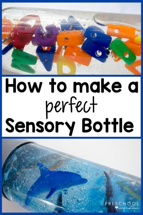 Infant Sensory Bottle Ideas, Easy Sensory Bottles Preschool, Preschool Sensory Bottles Diy, Shark Sensory Bottle, Sensory Bottles For One Year Olds, Calm Down Sensory Bottles, Sand Sensory Bottle, Infant Sensory Bottles, Things To Put In Sensory Bottles