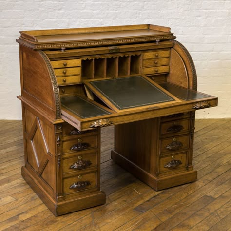 Antique Desks, Antique Writing Desk, Vintage Furniture Design, Writing Tables, Writing Desks, Living Room Home Office, Antique Desk, Room Home Office, Small Wood Projects